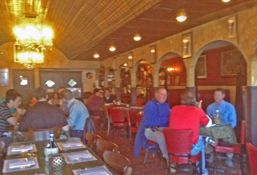 Interior of Luigi’s in Augusta, Georgia
