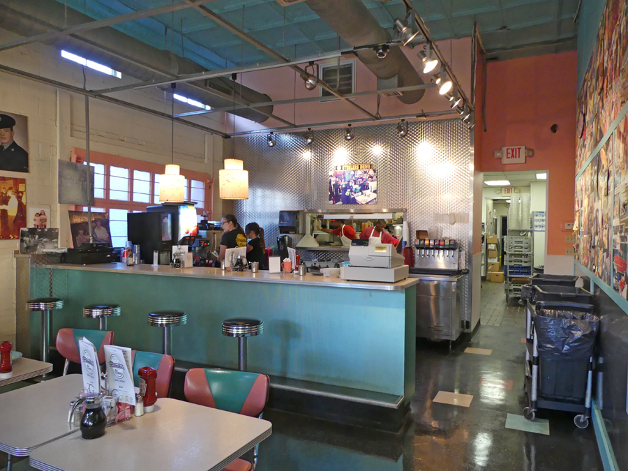 Inside of Pamala's Diner in Pittsburgh