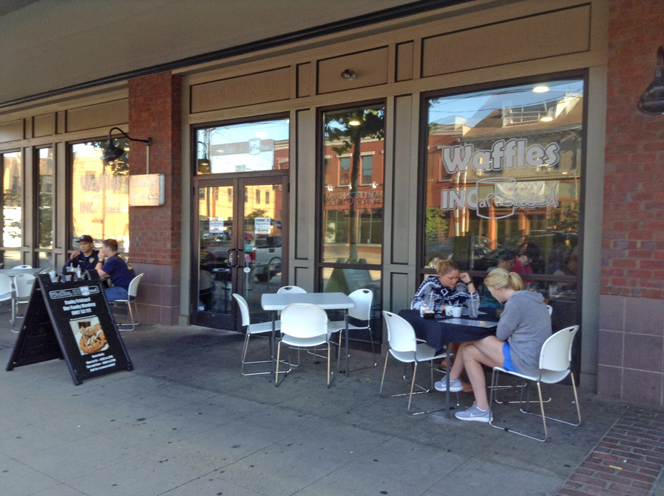 Outside of Waffles Incaffinated in Pittsburgh
