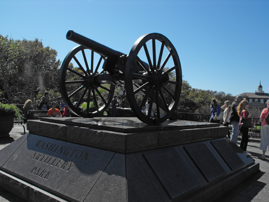 The Washington Artillery Monument in New Orleans, La