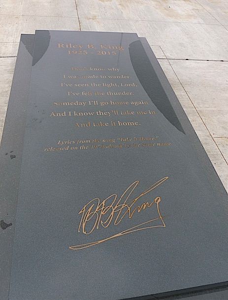 BB King memorial stone