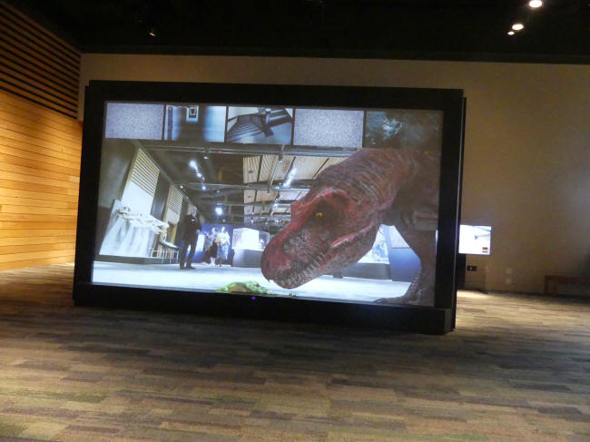 interactive dinasour exhibit