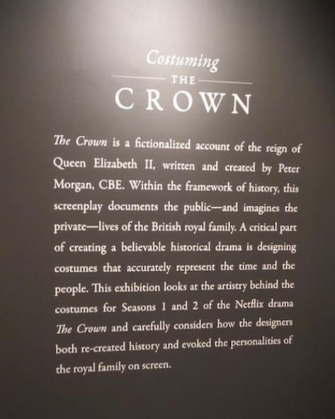 sign about netflix drama The crown