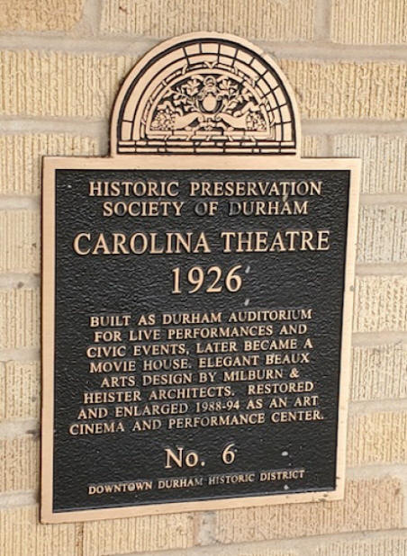 sign on carolina theater