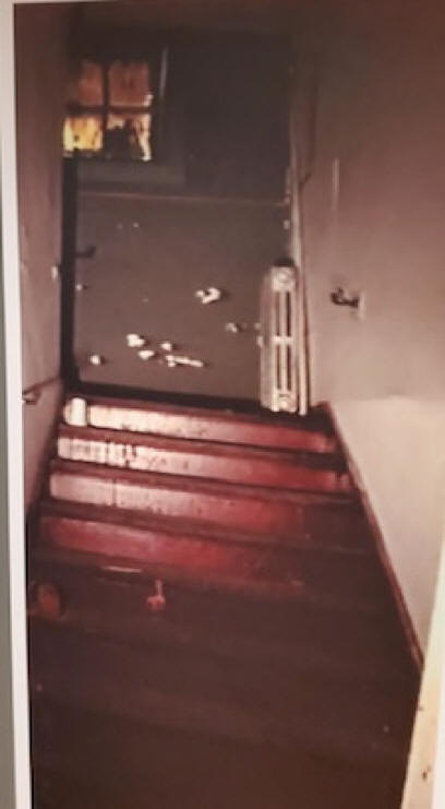 stair to balcony at carolina theater during segration