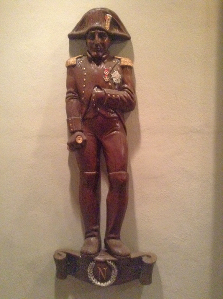 Napoleon stature at Broussard’s Restaurant in New Orleans