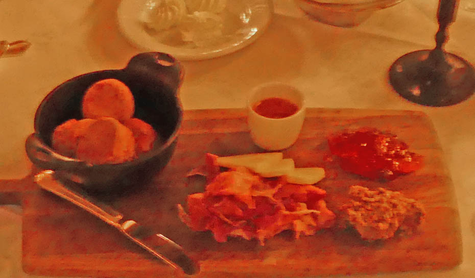 Cheese board at Old Mill Room