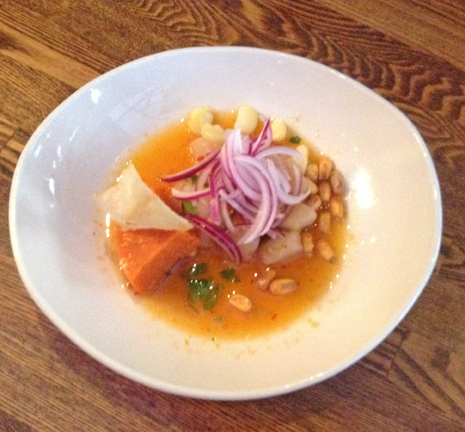 small appetizer dish at La Costenera