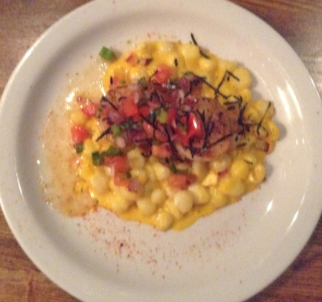 small appetizer dish at La Costenera