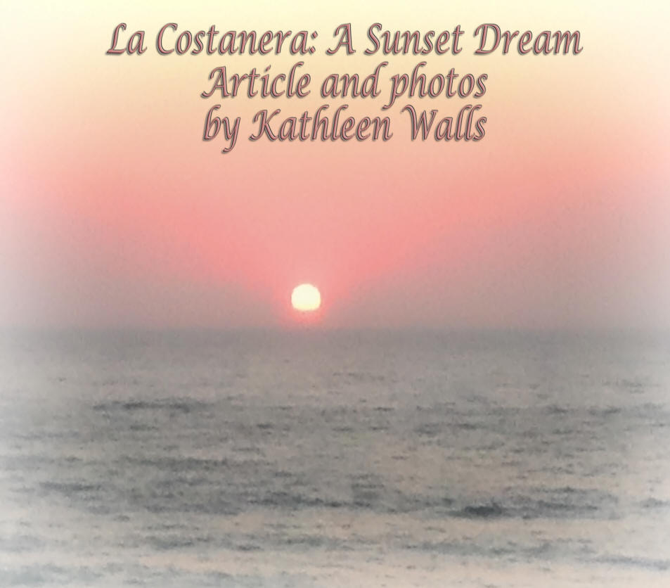 sunset wth header for la Costanera on it.