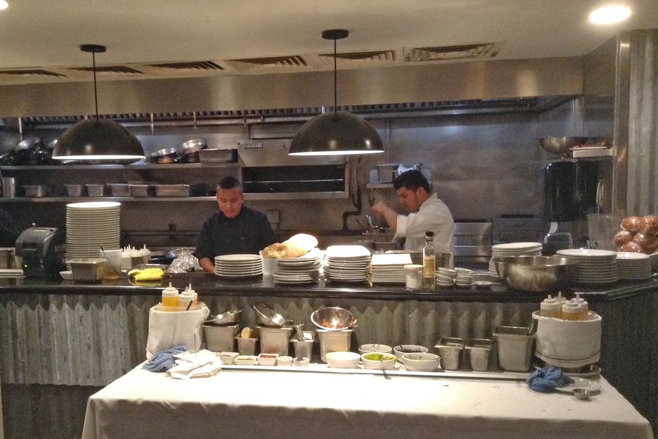 the kitchen at La Costanera
