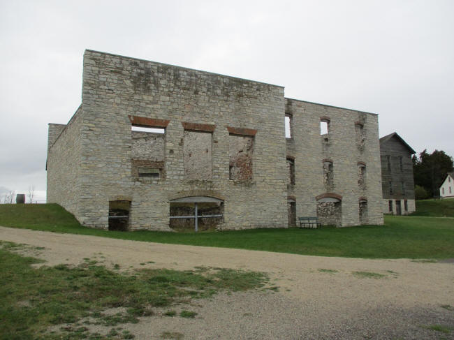 ruins of warehouse and store