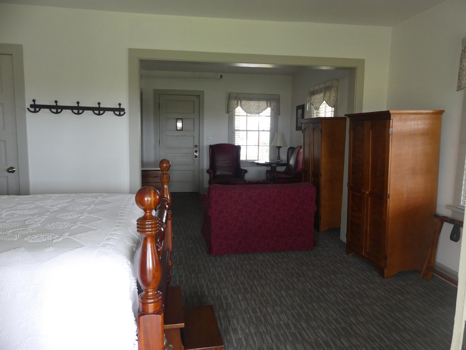 my suite at First Colony Inn