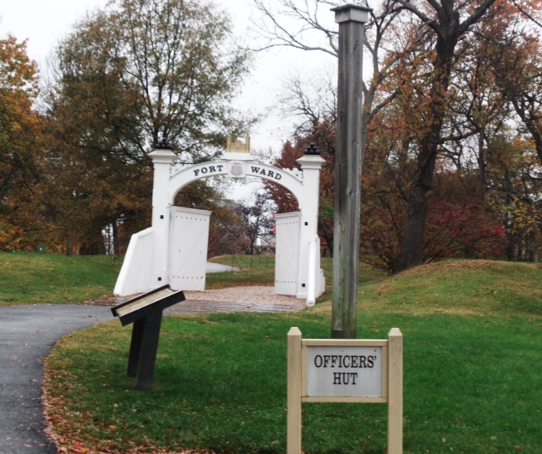 gate to fort ward at Alexandria, Virginia