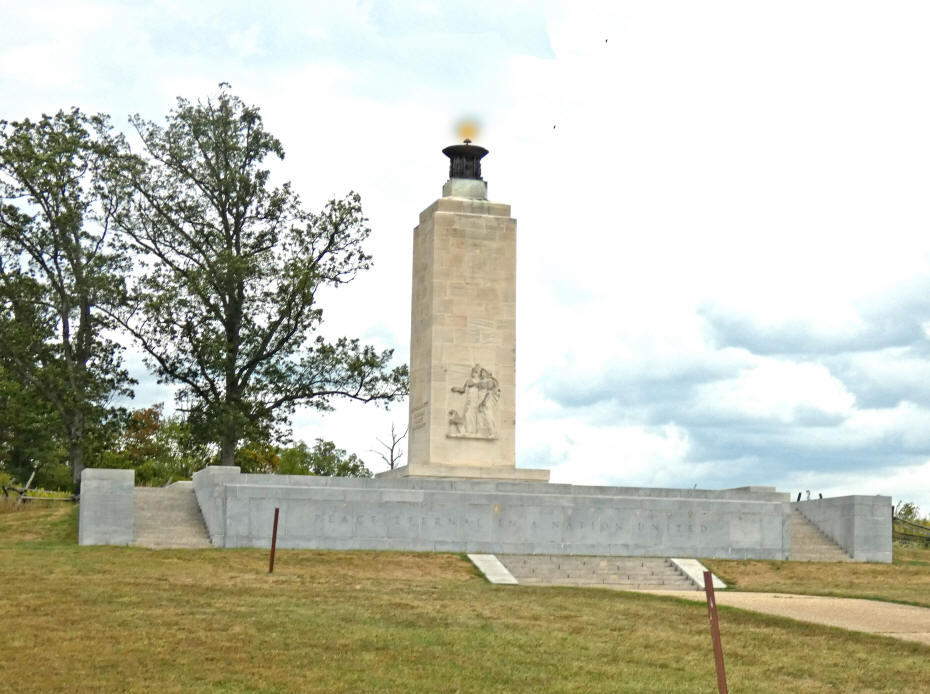 eternal flame at Gettysburg battlefield