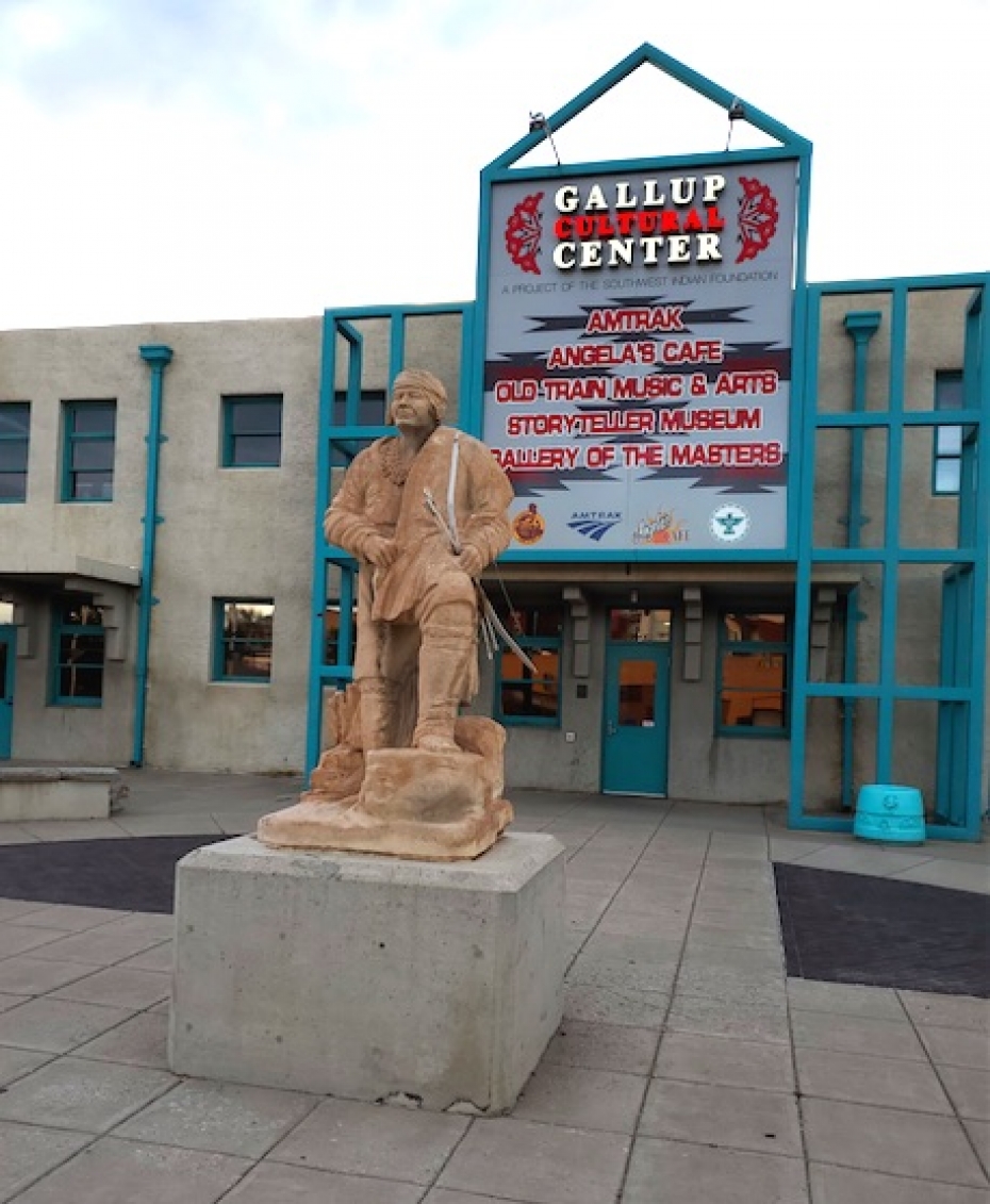 front of Gallup Cultral Center