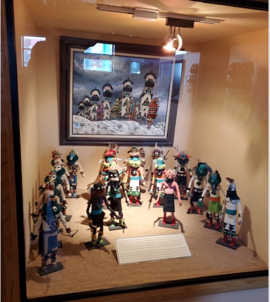 exhibit of Kachina dolls