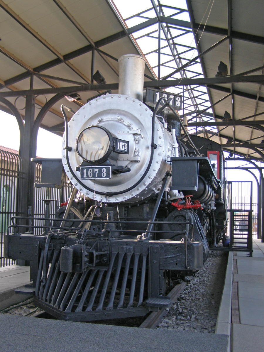 Engine 1673 at the depot in tucson, Arizona
