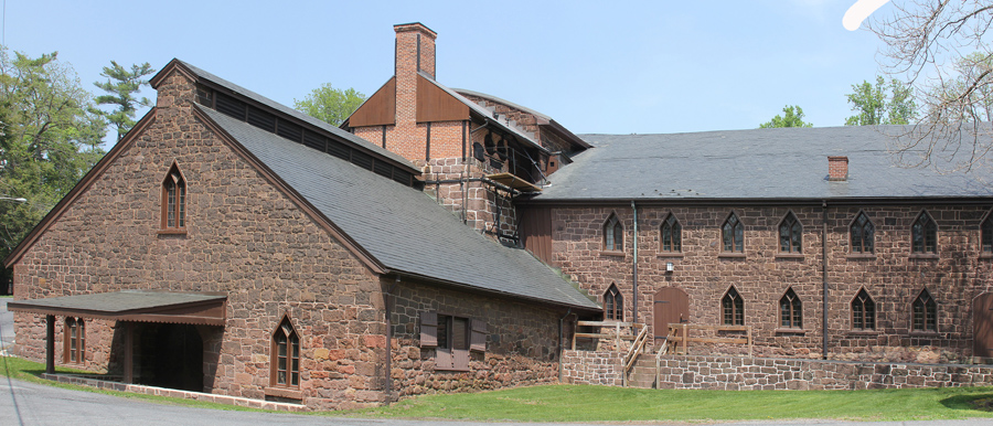 Blast furnace at Cornwall Iron Furnace, near Harrisburg, Pennsylvania,