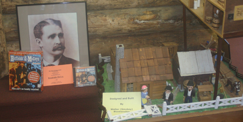 Exhibit at the Big Sandy Heritage Center about the hatfield McCoy  feud