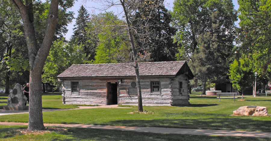 Pony Express Station in Ehmen Park in Gothenburg, Nebraska