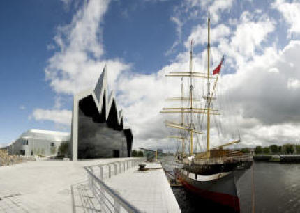 Riverside museum in Glascow, Scotland