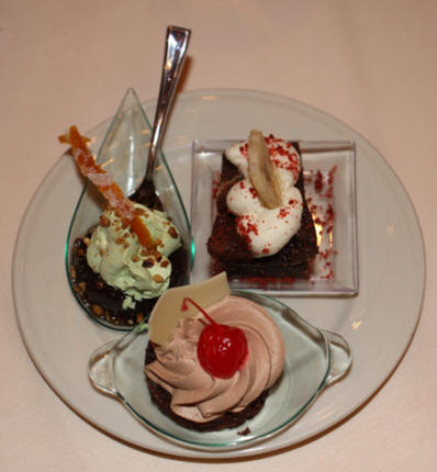 Sampling of desserts at Horseshoe Casino in Bossier City