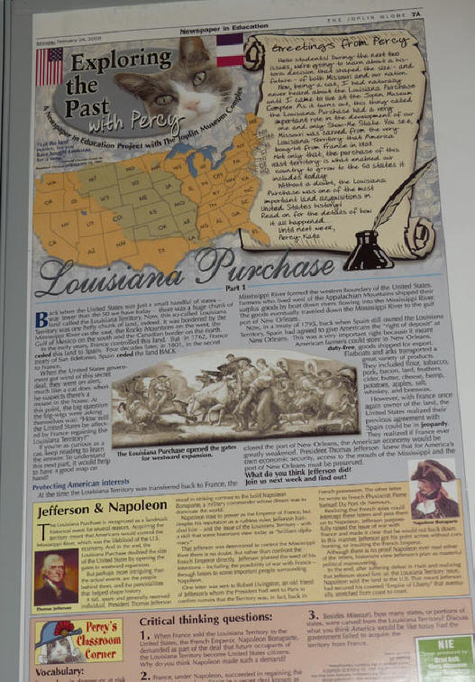 Percy's newspaper articles at Joplin's Mineral and History Museum