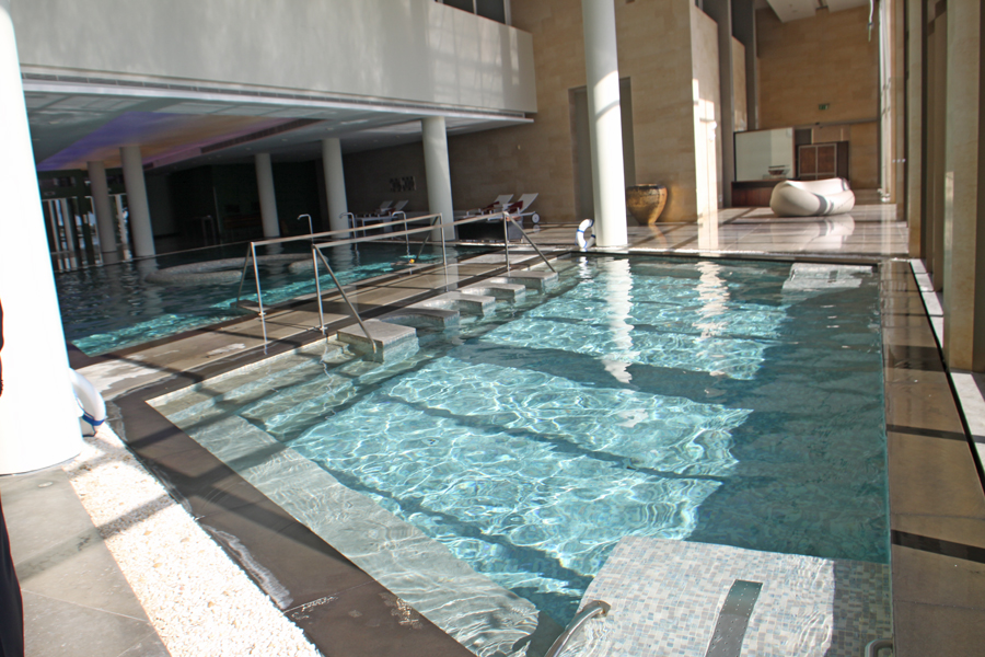 pool at spa  at Kempinsky Hotel Isthar by Dead Sea