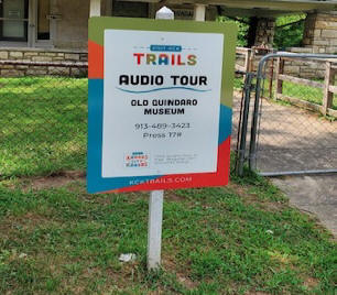 trails sign at Old Quindaro Museum