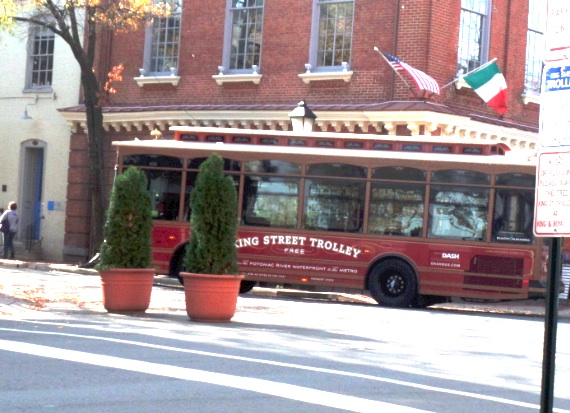 king st trolley at  Alexandria, Virginia