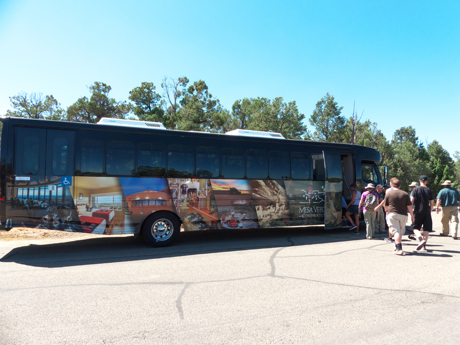 700 Years Tour bus at Mesa Verde National Park