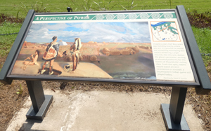 Sine explaining the people of moundville