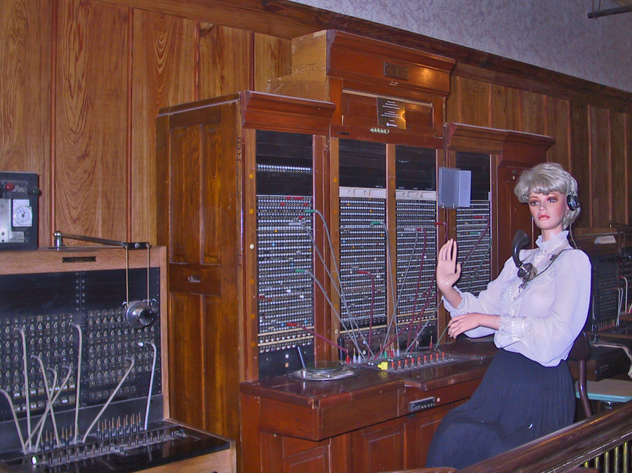 Old fashion switchboard at the Georgia Rural Telephone Musuem in Leslie, Georgia