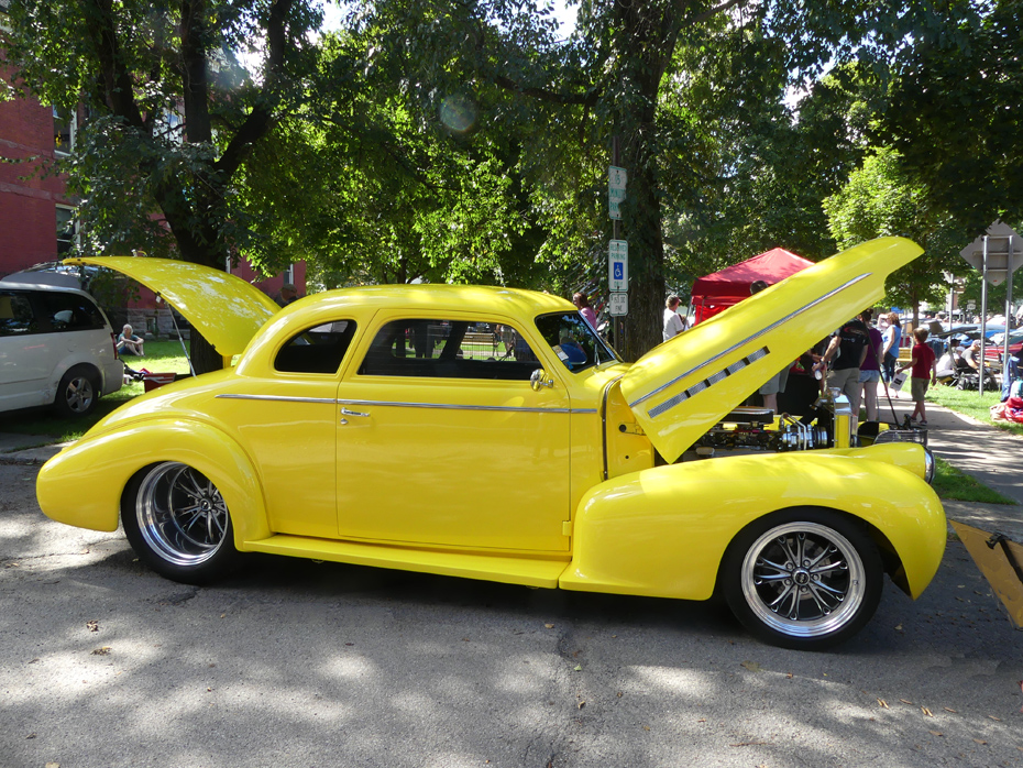 Antique car at Rock and Roll Weekend at Ellicottville