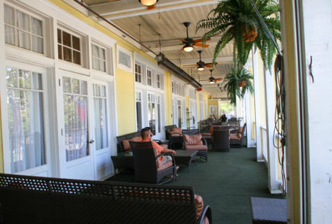 Veranda at Partridge Inn in Augusta, Georgia