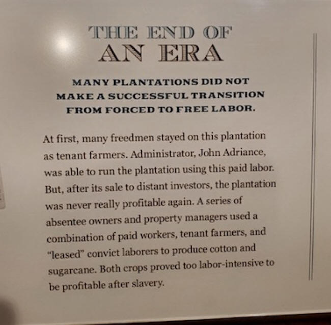 placard about plantations
