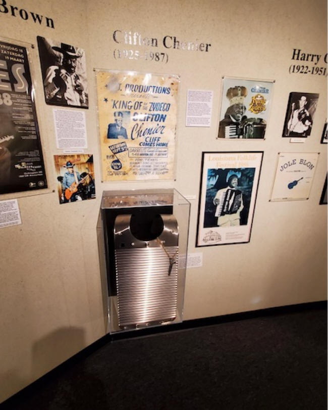 zydeco fretboard exhibit at Museum