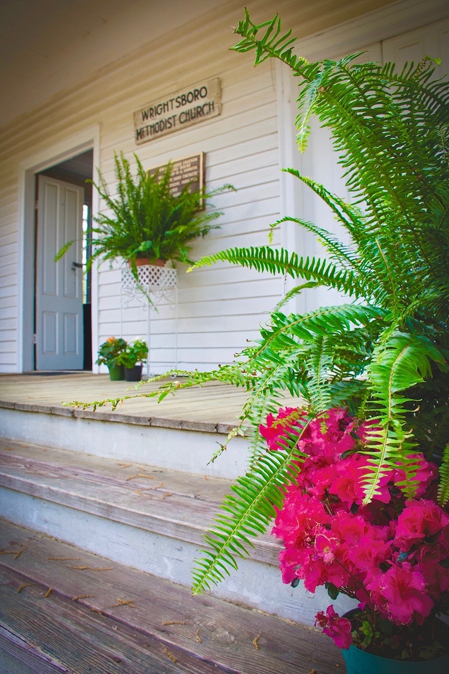 Entrance of Wrightsboro Methodist Church