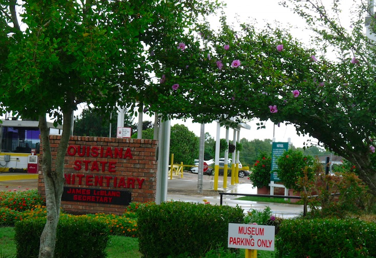 Sign at entrace of Louisiana State Penitentary Musuem