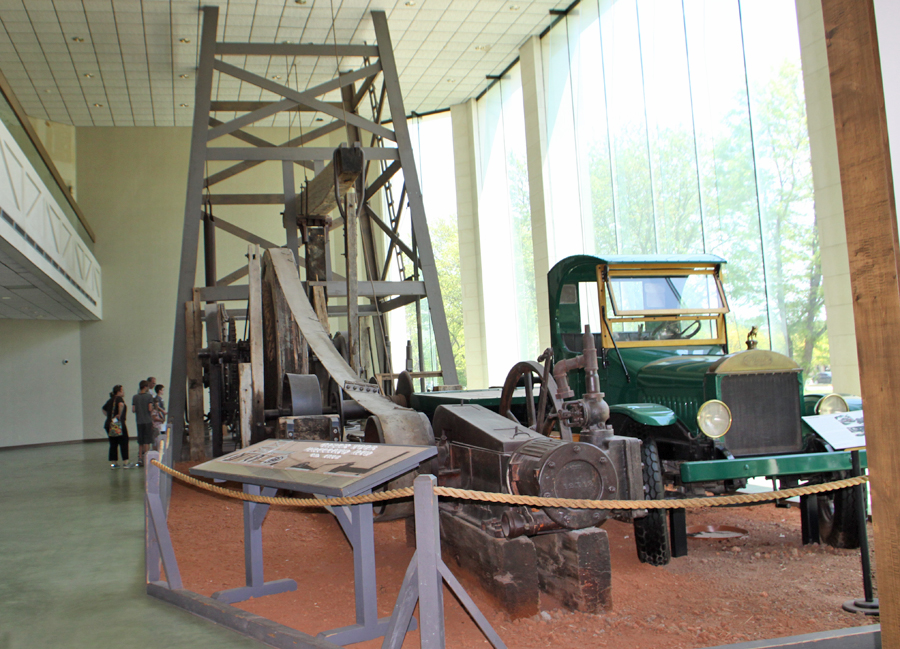 Oil derick and truck at Panhandle Plains Historic Musuem in Canyon, Texas