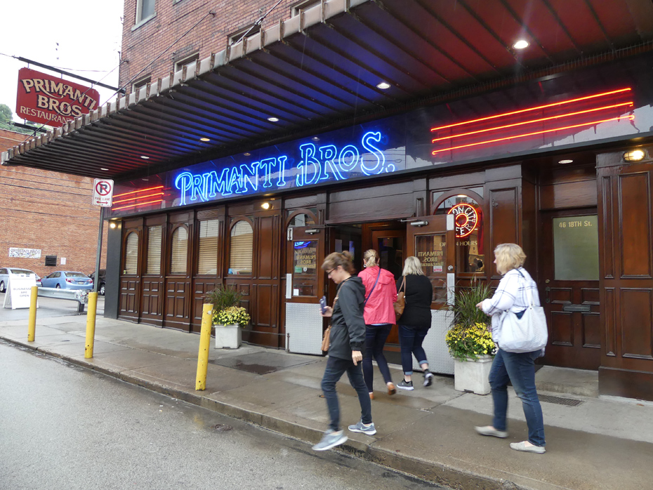 Outside of Primanti Brothers in Pittsburgh