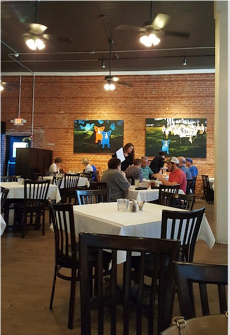 Blue Dog Café dining room