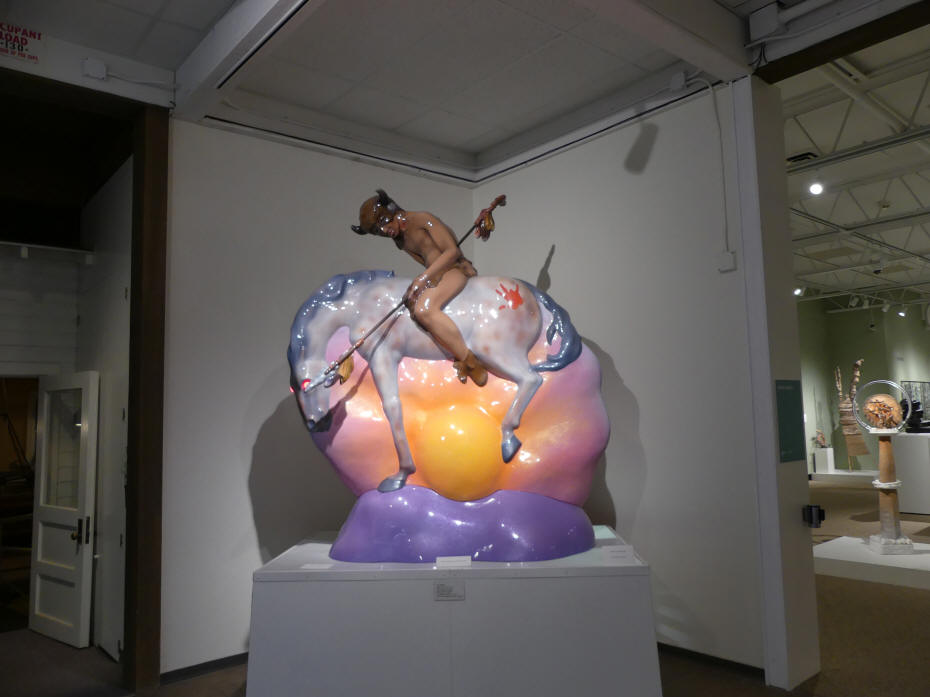 horse and rider at Roswell Art Museum