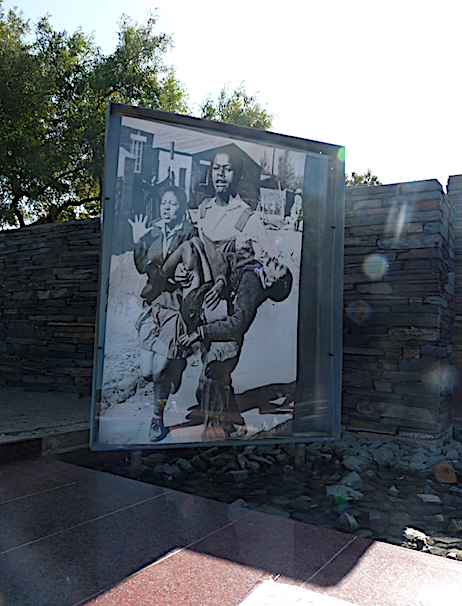 sign at Hector Pieterson Museum and Memorial 