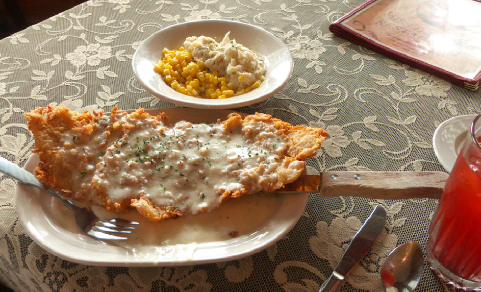 Chicken Fried steak at Miss Hattie's Restaurant and Cathouse Lounge