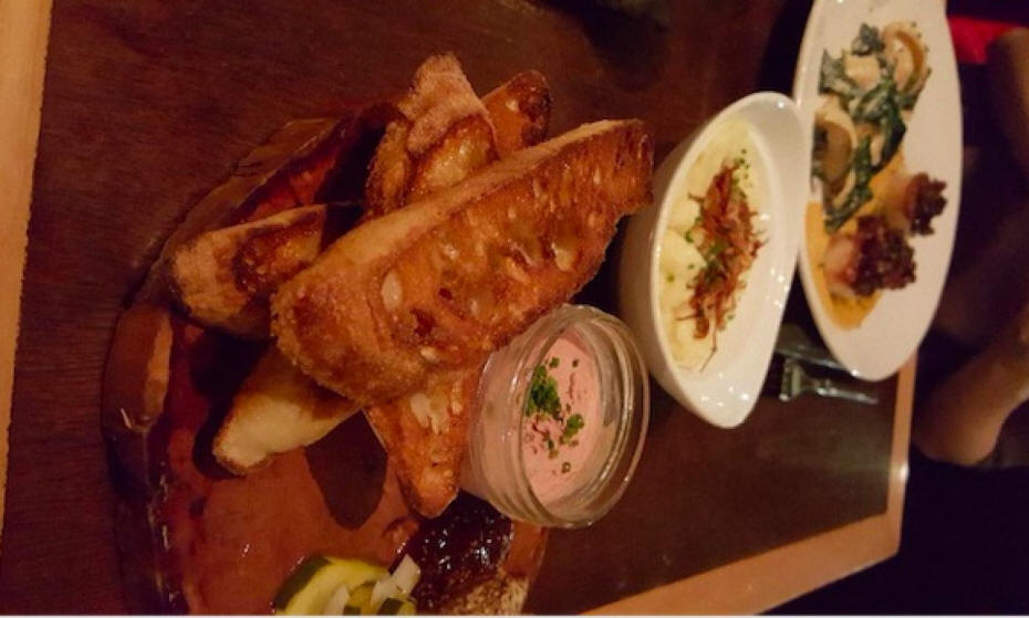 group of appetizers on table