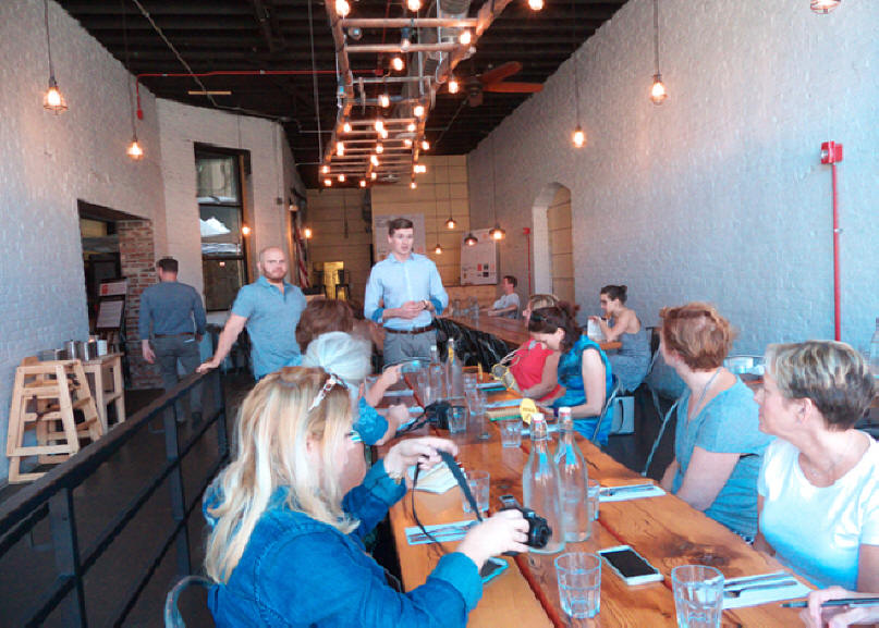 Owners with group at  Smallman Galley 