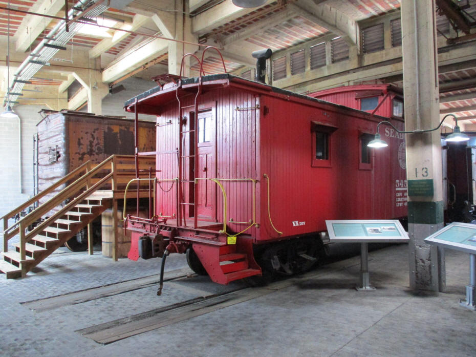 a red boxcar