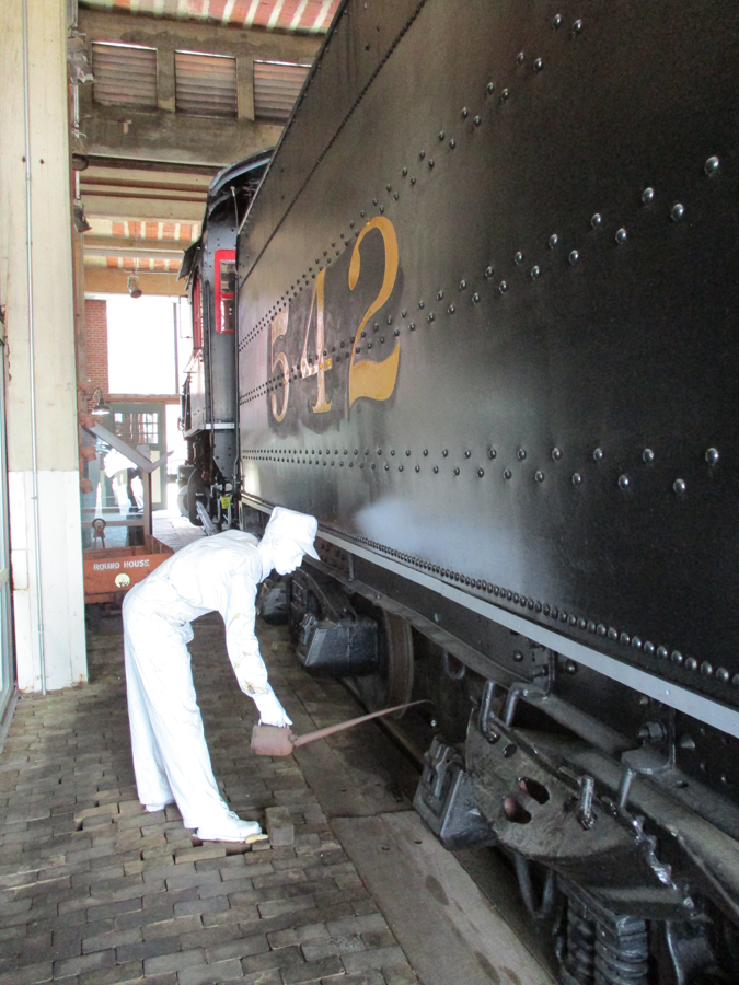 "ghost" preforming maintainence on train